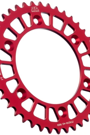 JT SPROCKETS - REAR RACELITE ALU 42T RED, 520 - Sprockets - Lichtgewicht en duurzaam Actieprijs